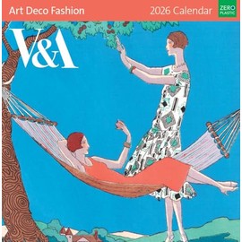 Museums & Galleries Art Deco Fashion Kalender 2026 - V&A Monatsansicht Wandkalender UK - 2026 Wandplaner und Personal Organizer für Zuhause und Familie