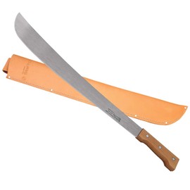 CROC24-W 24" Martindale Crocodile Machete Wood Handle with Leather Sheath