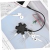 DOITOOL Headphone Splitter 3.5mm 5-Way Audio Splitter Connector Share Black