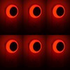 KINUR 6 Pack Red LED Plug into Wall with Dusk