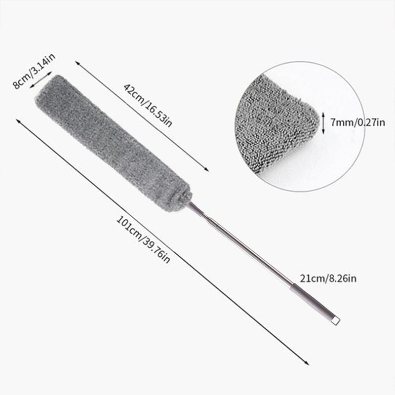 Retractable Gap Dust Cleaner Cleaning Tools with 2 Microfiber Dusting