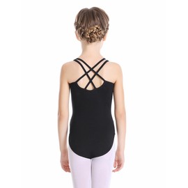Phoeswan Ballet Leotards for Girls, Camisole Ballerina Leotard Kids with Crisscross Back for Ballet, Gymnastics