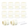 ERGAOBOY 10pcs 3/4" BSP Male Thread to 25MM White PVC