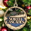 North Cascades National Park 3" Christmas Ornament - Two-Layer Wood