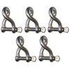 Sunload AISI 316 V4A Twisted Shackle Stainless Steel, 4 mm