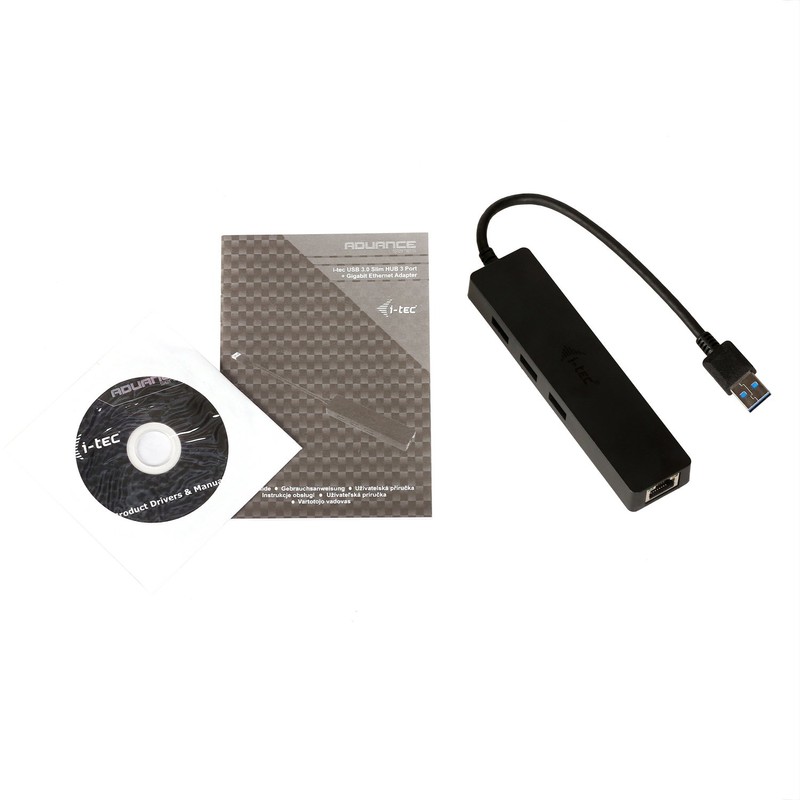 i-tec USB 3.0 Slim HUB 3 Port + Gigabit Ethernet