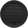 Vent Systems 6" Inch Black Plastic Soffit Vent Cover –