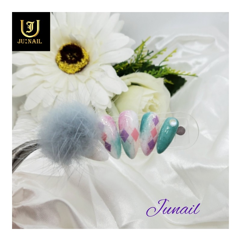 ❣Soft winter knit handmade nail tips - Long ballerina /