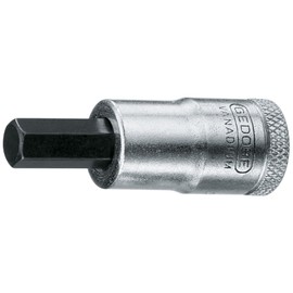 Gedore IN30 1643037 Hexagon Bit Socket 3/8 0.3 inch (7 mm)