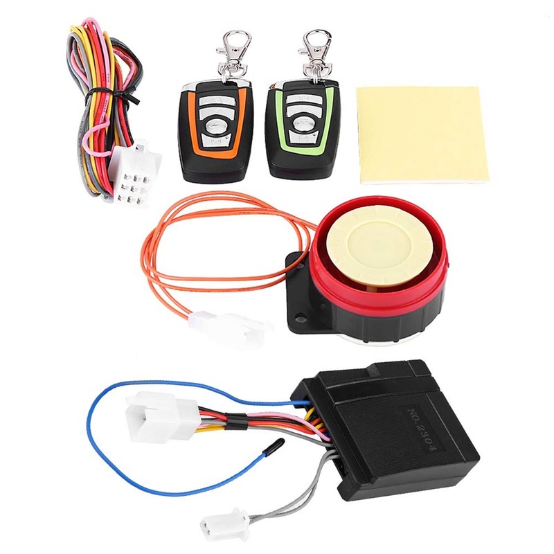 Motorcycle alarm systems, anti-theft device, motorcycle theft warning system, remote