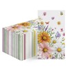 100 Spring Summer Disposable Paper Decorative Guest Napkins, Floral and