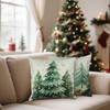 Merry Christmas Throw Pillow Covers 18x18Inch Set of 4,Winter Holiday