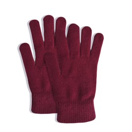 DALEDWN 5 Colors Winter Magic Gloves Unisex Adults Fits Most Men Women Teens Warm Gloves(Red)