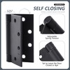 Self Closing Door Hinge 4-1/2 inch Matte Black Auto Close