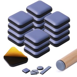 HiCycle2 Furniture Sliders for Weight, 4 Shaped Furniture Moving Pads, Move Noise Prevention, Furniture Foot Protection, Bed Table Heavy Objects (16, Square, 25mm)