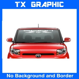 SCION  WINDSHIELD DECAL VEHICLE GRAPHIC  VINYL STICKER  BACK WINDOW SZ: 5" X 40"