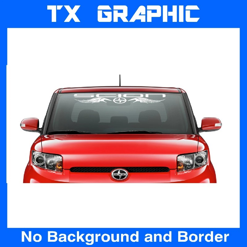 SCION WINDSHIELD DECAL VEHICLE GRAPHIC VINYL STICKER BACK WINDOW SZ: