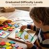 LovesTown 209 PCS Shapes Wooden Pattern Blocks for Kids, Geometric