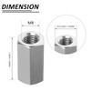 Seimneire 6 Pcs M8 x 1.25 Pitch 25mm Length Hex