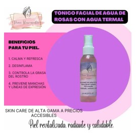 Tónico Facial De Agua Termal Con Agua De Rosas