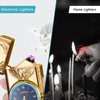 Electric Lighter with Clock YOZWOO USB Rechargeable Lighter with LED