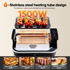 X&E Smokeless Indoor Grill, 1500W Non-Stick Removable Grill Rack &