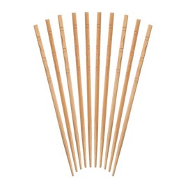 KitchenCraft World of Flavours Wooden Chopsticks, Japanese Style, 24 cm, Pack of 10, Brown