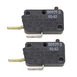 [SZM-V16-FC-63 Switch OEM Mania] SZM-V16-FC-63 2-Pack Replacement Compatible with LG GE Starion Microwave Oven Door Micro Switch Replacement Part