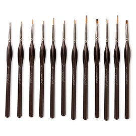 CENPEK Detail Paint Brushes Set, 12pcs Artist Paint Brush Fine Tip Professional for Acrylic Watercolor Oil Painting