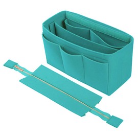 APSOONSELL Felt Bag Organizer Bag in Bag Insert Lightweight Freestanding Removable Zipper Back in Back Felt, blue, (marine blue)