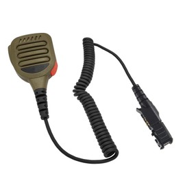 HELETUL xpr 3500e Speaker Mic 2-Way Lapel Mic Remote Speaker Microphone Walkie Talkie Shoulder Mic Handsfree Hand Mic for Motorola Radio xpr3500e xpr 3300e xpr3500(IP65 Waterproof) (Tan)
