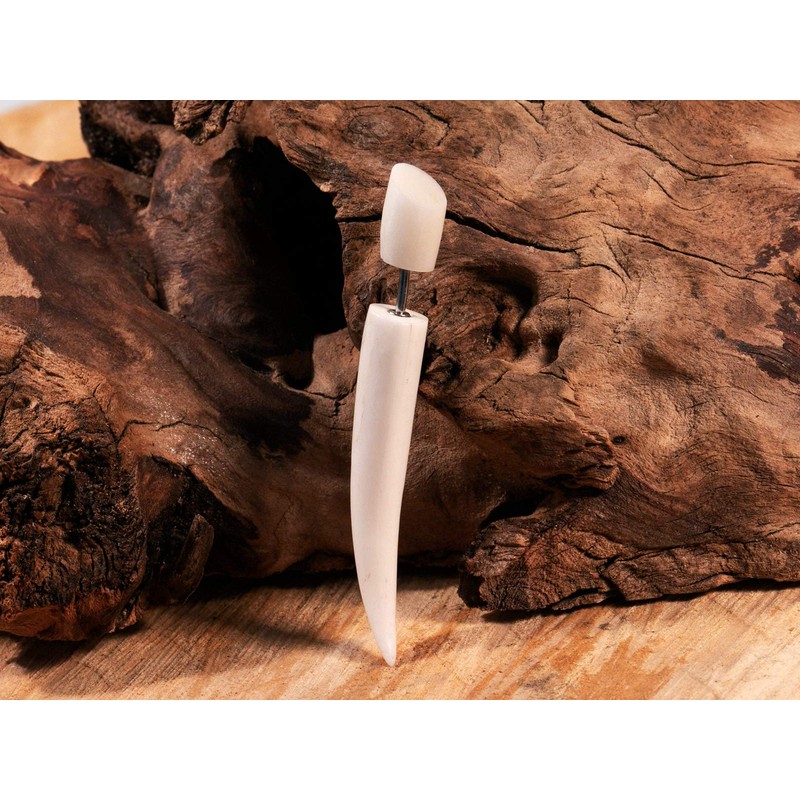 Fly Style Fake Taper Expander Earring Made of Horn, Bone