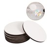 Operitacx 10pcs Sublimation Round Mats for Crafts Heat Transfer Blank