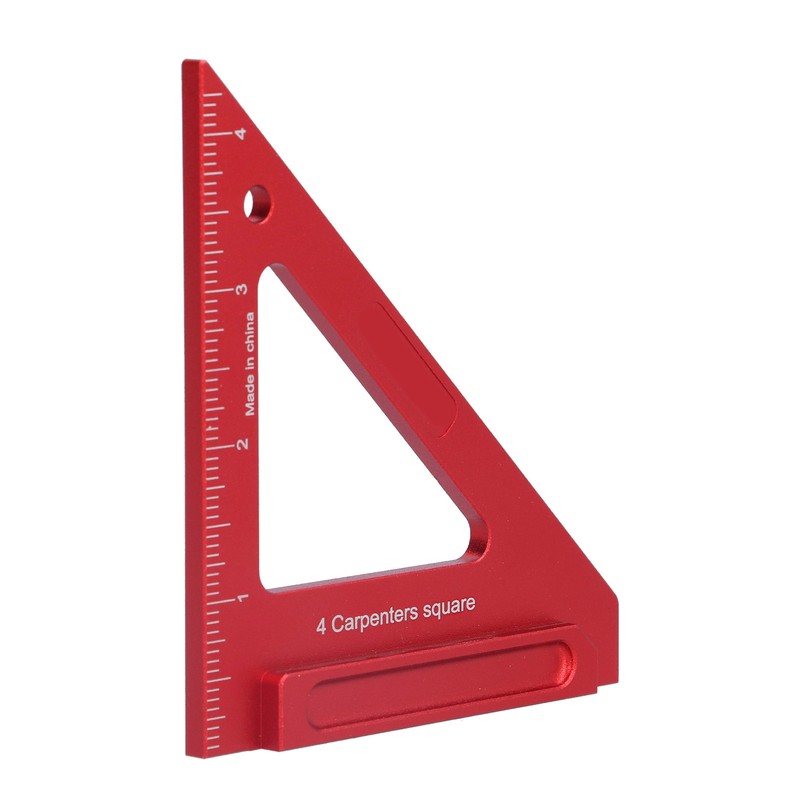Woodworking Triangle Ruler Aluminium Alloy British System Measuring Tool for
