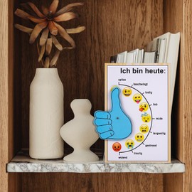 ARVOV Wooden Mood Barometer, Mood Indicator, Office Gadgets, Desk Gadgets, Office Gifts, Funny Gifts, Desk Decoration Aesthetic, Funny Gadgets