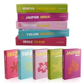 5pcs Decorative Books for Home, Entryways, Coffee Tables, Bookshelf, Office Spaces, and Photography Props (Preppy)