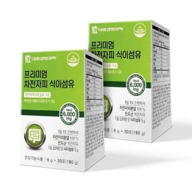 Daewoong Life Science Premium Psyllium Husk Dietary Fiber 30 sachets (2 packs) / 2 month supply Kwaebyunen water-soluble vegetable psyllium husk fiber / 대웅생명과학 프리미엄 차전자피 식이섬유 30포 2개 / 2개월분 쾌변엔 수용성 식물성 차전차피 화이바