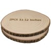 Wood Slices for Centerpieces, 11-12 Inches, 2 Pack, Rustic Wedding