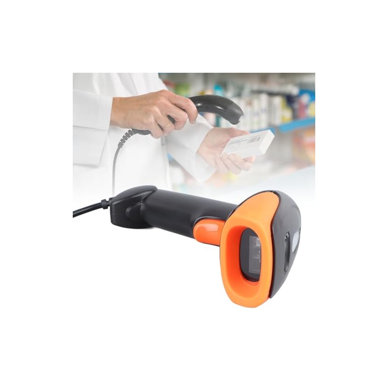 Wireless 1D 2D Barcode Scanner Multifunctional QR Reader for Warehouse