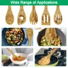 GIRAFEDA Pack of 5 Bamboo Utensils Magic Pattern Cooking Utensils