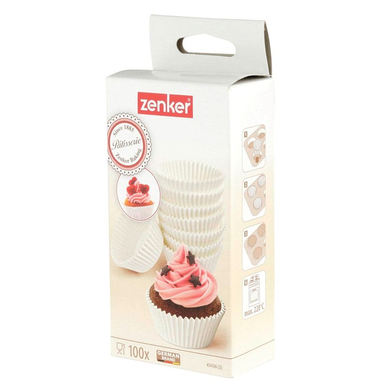 Zenker 100 Cups, Paper, White