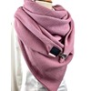 Double Stitched Muslin XXL Triangular Scarf, Tuecherfee Wrap Scarf, Beautiful