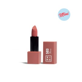 3INA MAKEUP - The Lipstick 503 (mini) - Nude Lippenstift - Matt Lippen-Stift mit Vitamin E und Shea Butter- Langanhaltender Hochpigmentiert Creme - Vanille-Duft - Reisegröße - Vegan - Cruelty Free