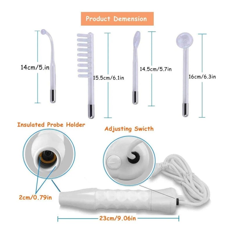 Savefree Máquina Terapia Piel Alta Frecuencia Electroterapia Portátil
