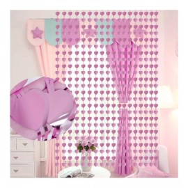 A4f Solutions Cortina Metálica Corazones Para Fiestas Varios Colores 1 Pz