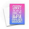 Tongue in Peach Funny Parent Cards | Sorry You Had