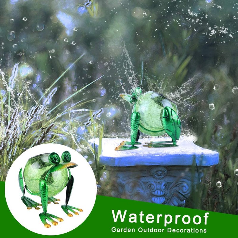 Solar Garden Lantern Waterproof LED Frog Solar Lights Outdoor Decorative