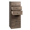 Prepac Astrid Simplistic 6-Drawer Tall Dresser for Bedroom, Functional Chest