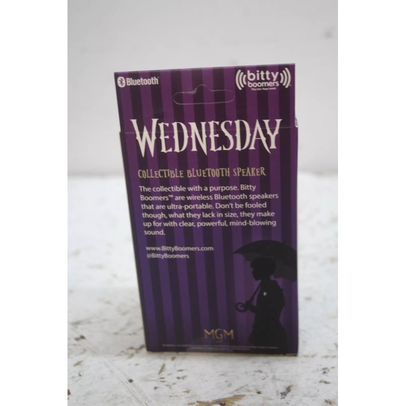 Bitty Boomers Wednesday Addams Bitty Boomer Mini Bluetooth Speaker -