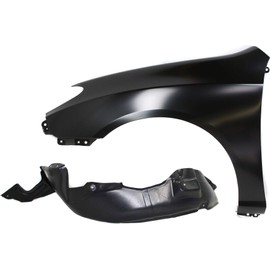 Fender Compatible with 2007-2010 Hyundai Elantra Front, Driver Side, with Fender Liner, Sedan Set of 2